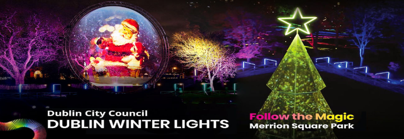 Christmas Lights at Merrion Square